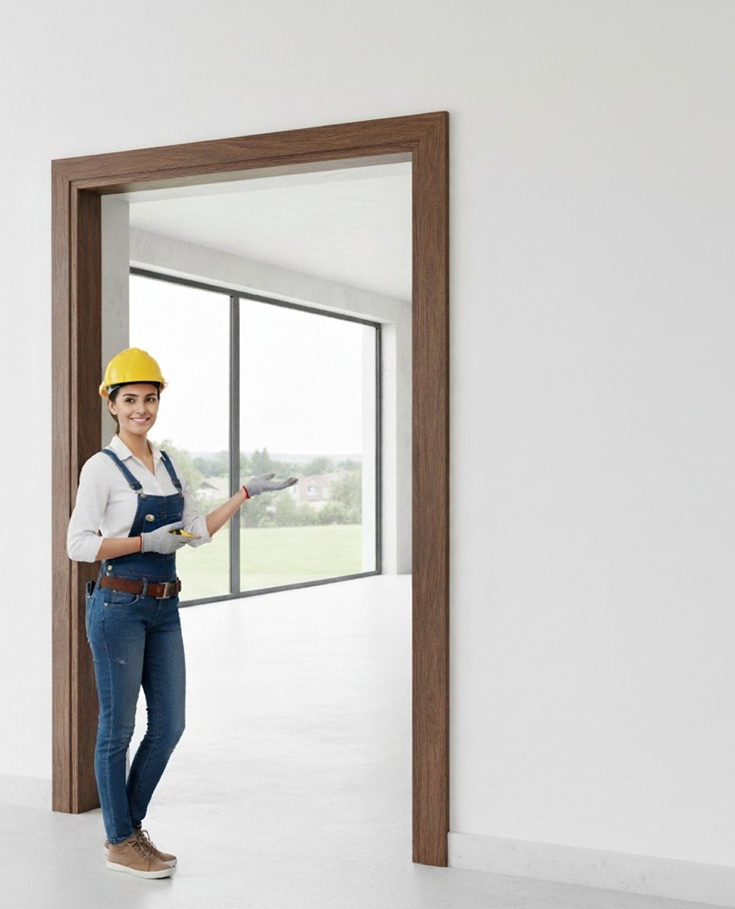 Modern Interior with WPC Doors